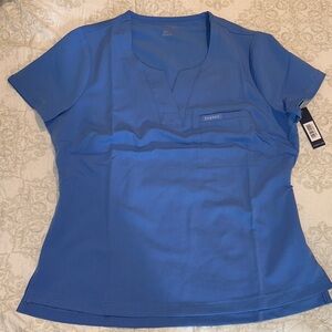 Jaanuu Women's Short Sleeve Blue Top